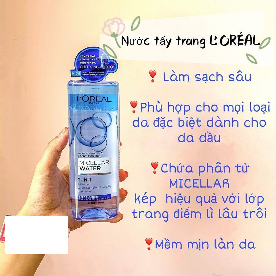 Nước tẩy trang loreal - micellar water 3in1 400ml