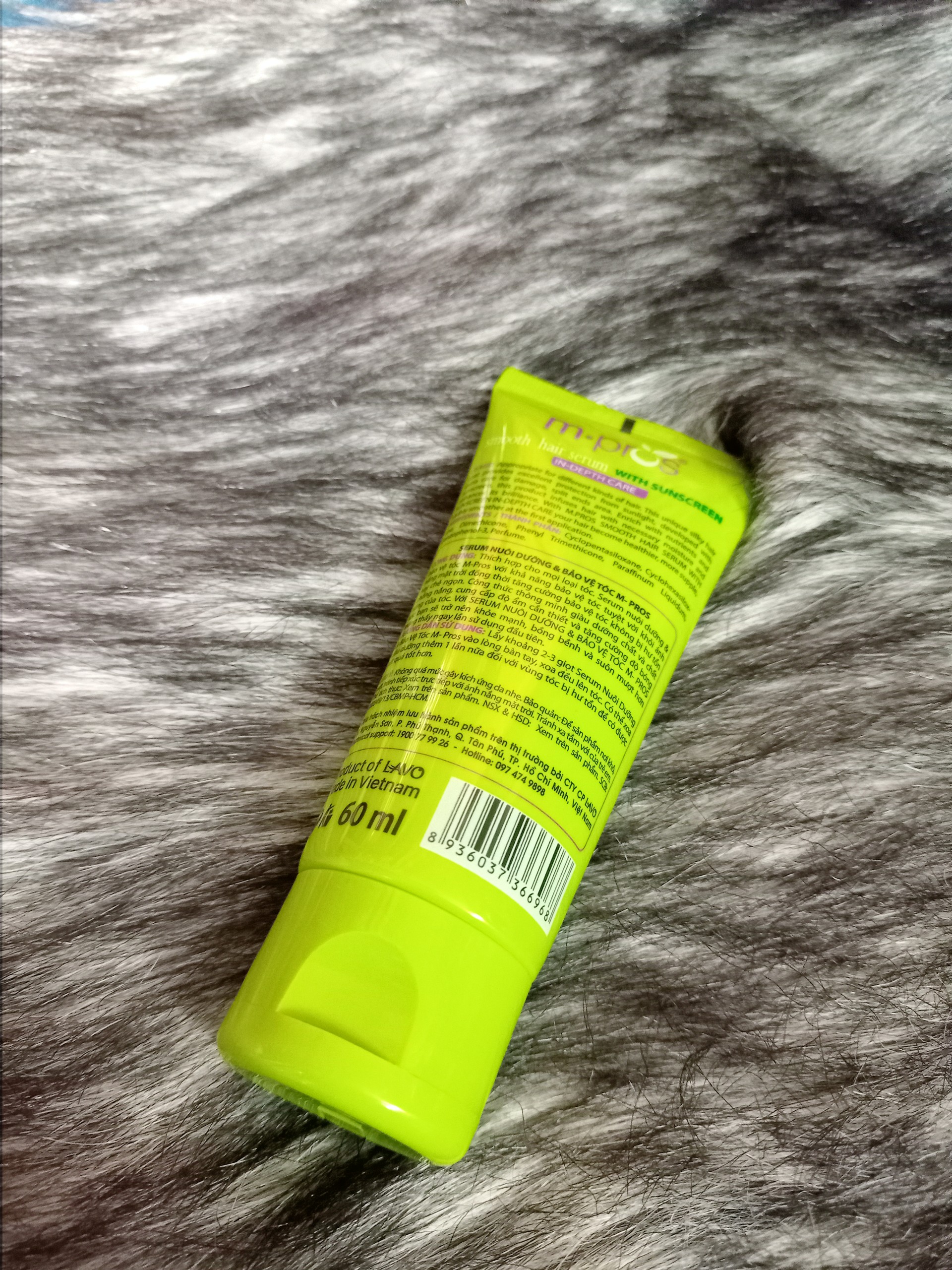 Serum dưỡng bóng tóc m pros 60ml xanh lá