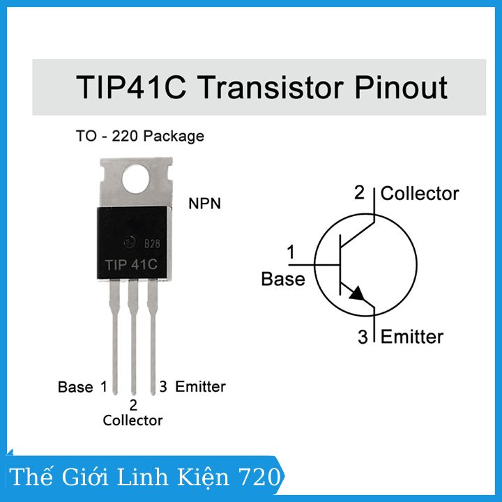 TIP41C TO-220 TRANS NPN 6A 100V