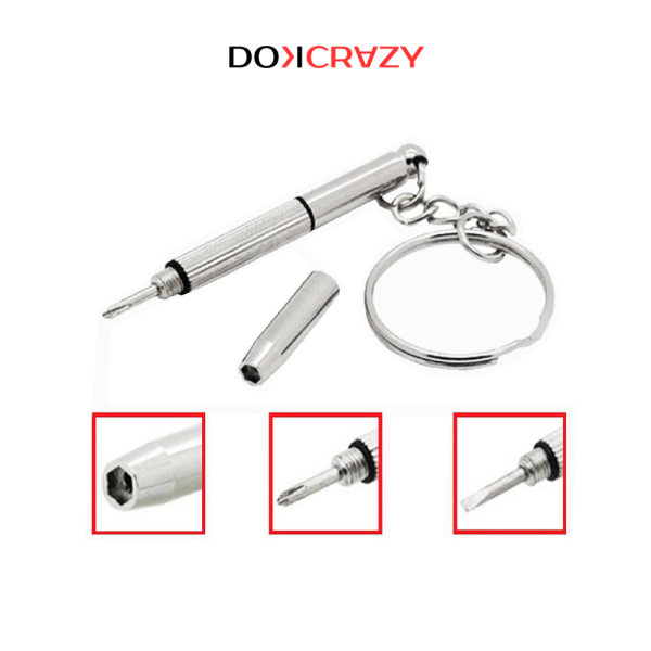 Giá bán Móc vít chìa khóa sửa chữa gọng kính điện thoại máy tính đa năng tiện dụng local brand Dokcrazy