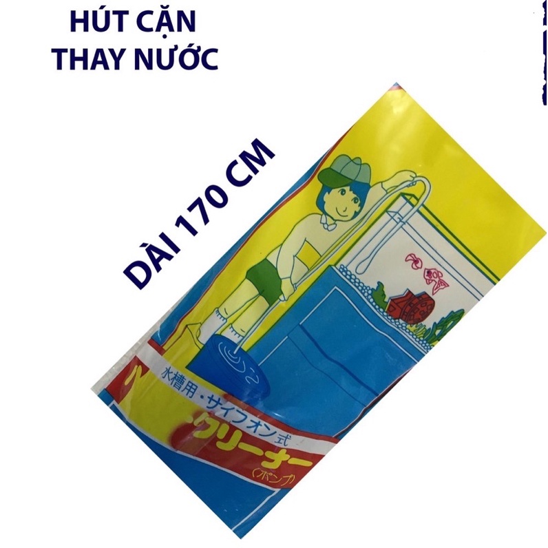 Ống Bơm Tay Để Hút Đáy Thay Nước Hồ Cá Size 1M7
