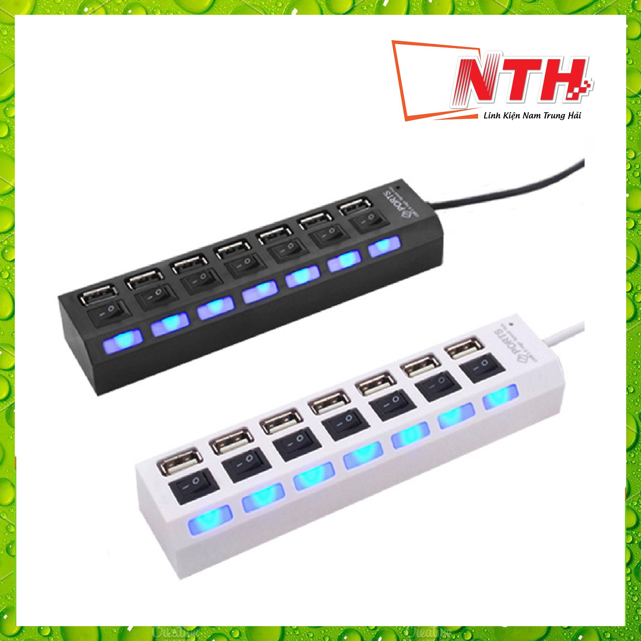 Hub usb 7 port công tắc