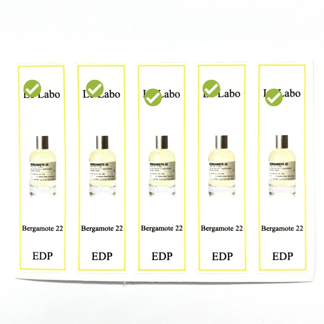 Combo 10 PCs of Le Labo perfume bottle sticker for full series refills