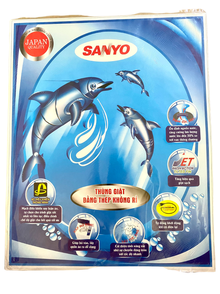 Tem dán máy giặt Sanyo Aqua chất lượng nhiều mẫu
