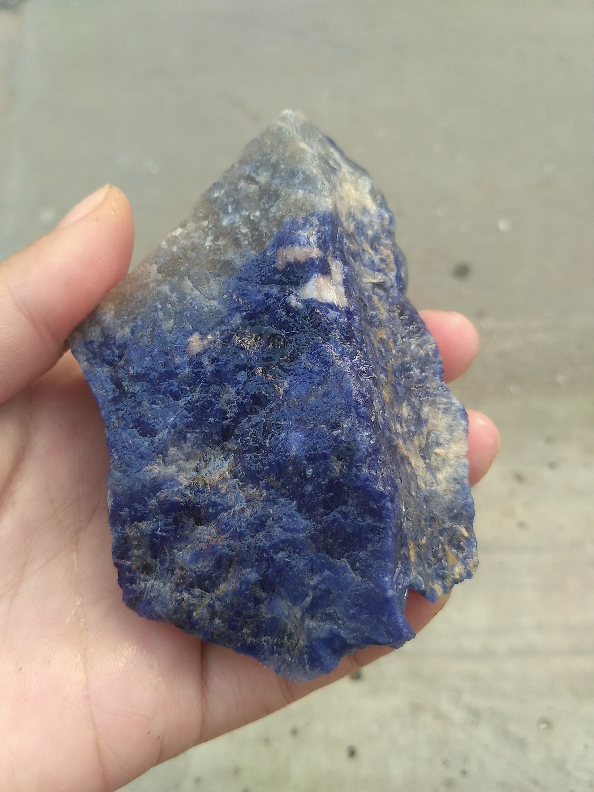 1000GR Đá Thô Màu Xanh Dương Sodalite
