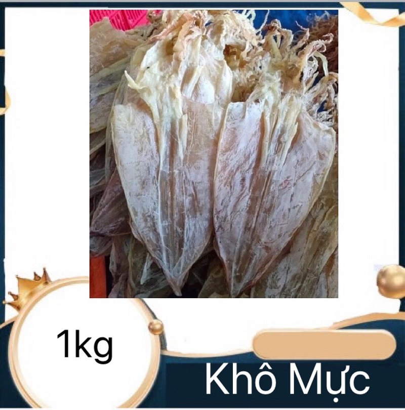 Khô mực loại màu mực đẹp, thịt ngọt tự nhiên-đặc sản cà mau phân loại 1kg/ 500gram/ 250gram/ 100gram