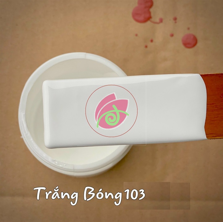 Sơn chậu màu Trắng Yes hệ nước 1kg