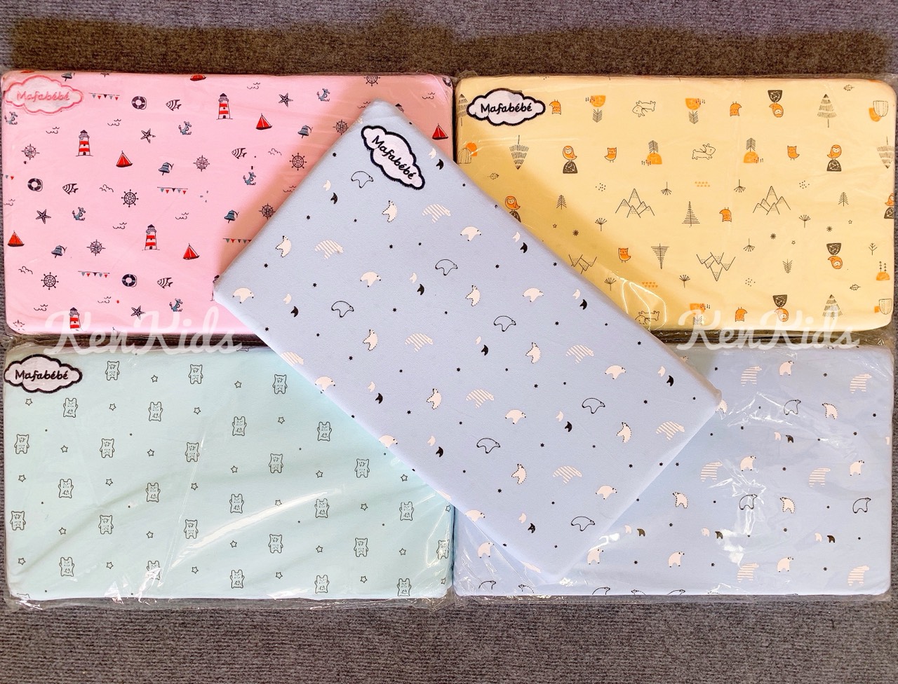 Gối nằm cao su chống ngạt cho bé MAFABEBE - 1 gối