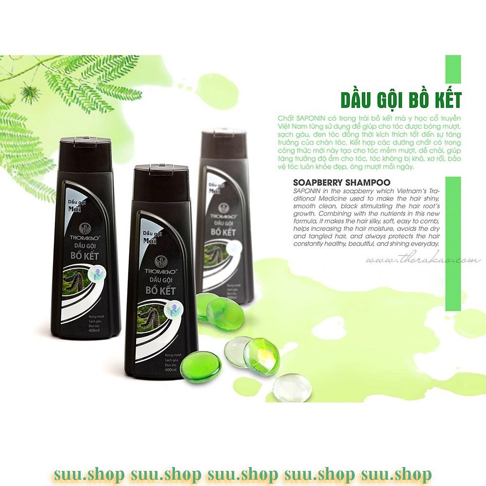 Dầu gội,xả Thorakao Bồ kết 400ml 2in1