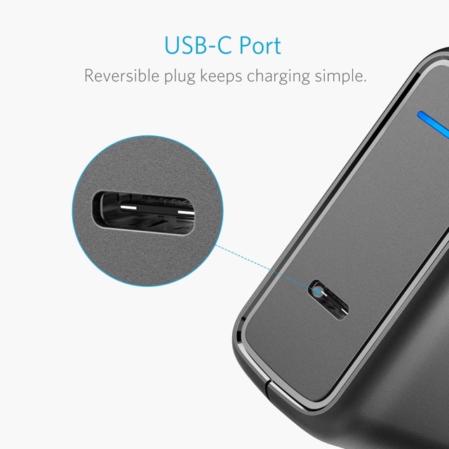 Củ sạc ANKER PowerPort Speed 1 USB-C 30w, PD 3.0  NO BOX
