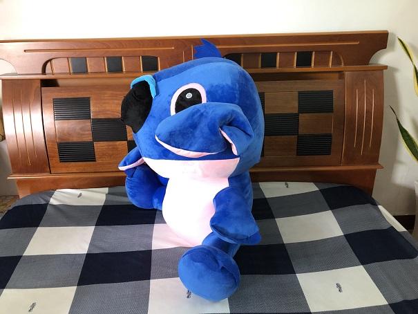 [Có video]Gấu bông Stitch cao chuẩn 75cm xanh