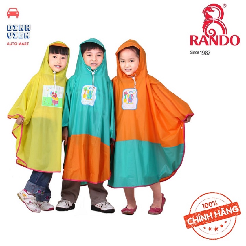[ CAO CẤP] Áo mưa bướm trẻ em Rando Pocho dành cho các bé có độ tuổi từ (5 tuổi đến 6 tuổi) tương đương với size số 2