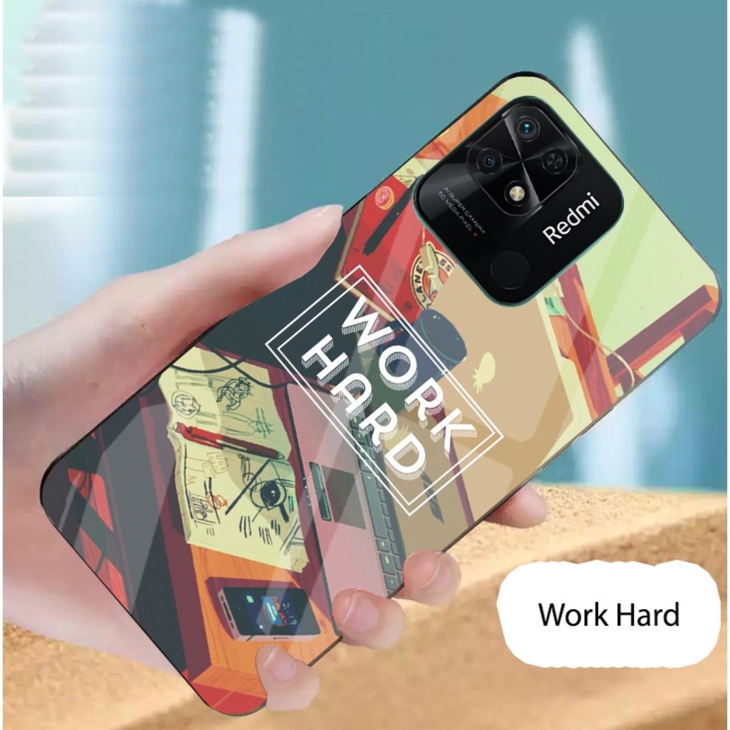 Ốp kính cường lực redmi 10c cao cấp