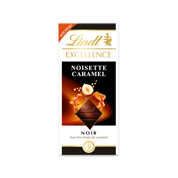 Socola đen Lindt EXCELLENCE nhân hạt phỉ caramel 100g (Chocolate noisette caramel)