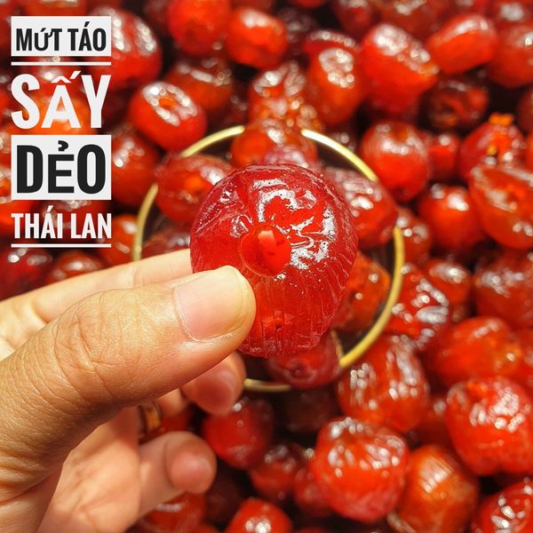 TÁO SẤY DẺO THÁI LAN ĐÃ TÁCH HẠT 1KG