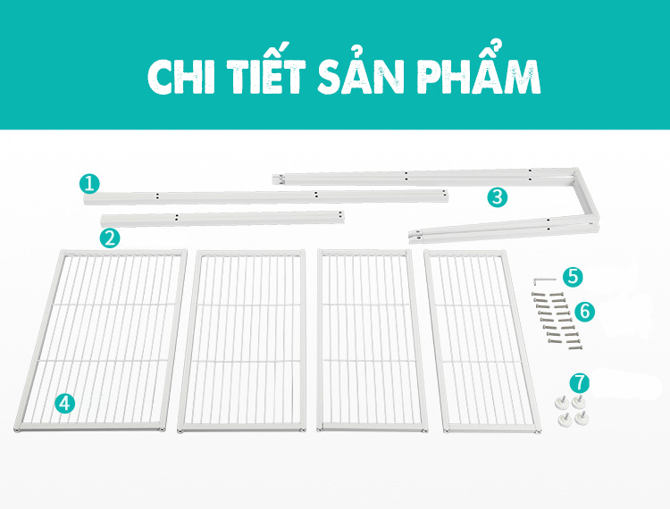 Kệ sắt đa năng 4 tầng  phong cách IKEA (K4T01)