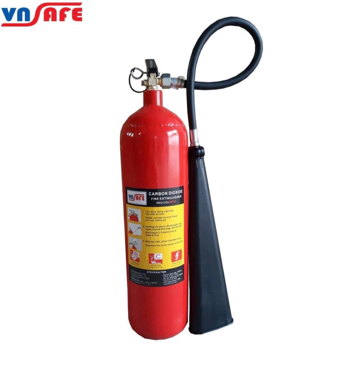 Bình chữa cháy khí Co2 MT5 5kg Vnsafe