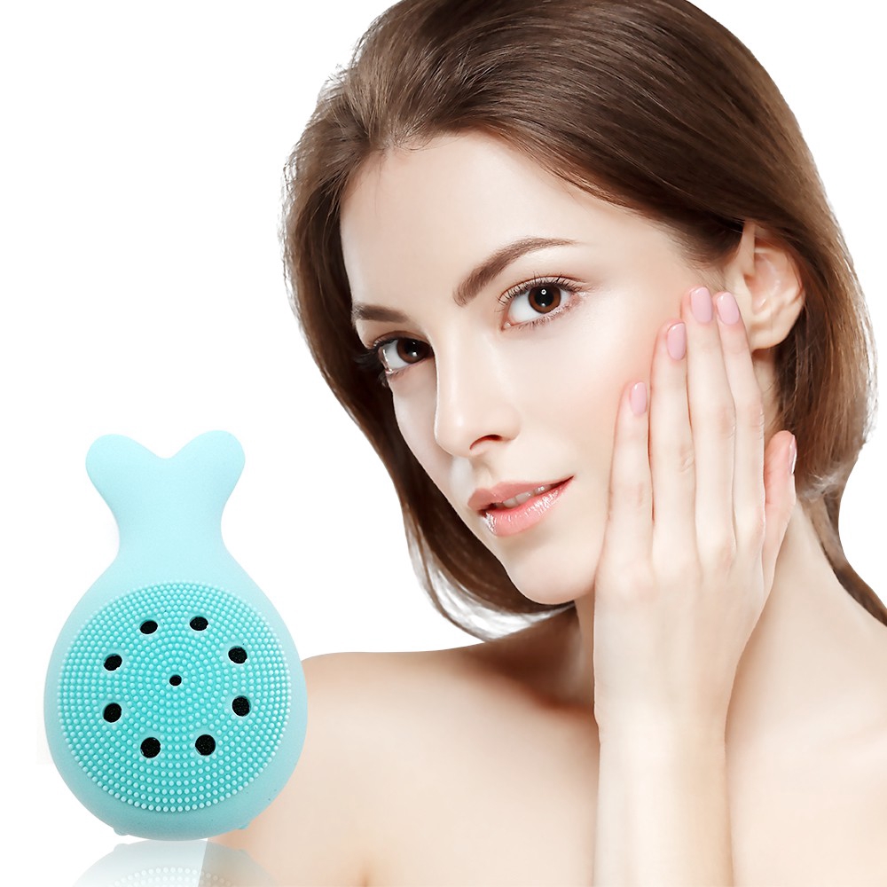 Cọ rửa mặt và massage hình cá siêu dễ thương