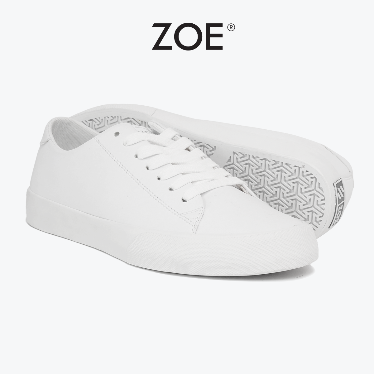 Giày Sneaker Unisex Basic Full Trắng SK003 / ZOE OFFICIAL