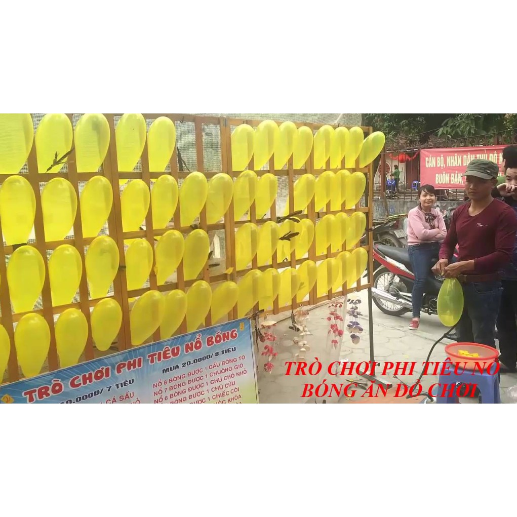 Sỉ 1 kg bóng bay phi tiêu(780-800 quả) - tặng 3 phi tiêu