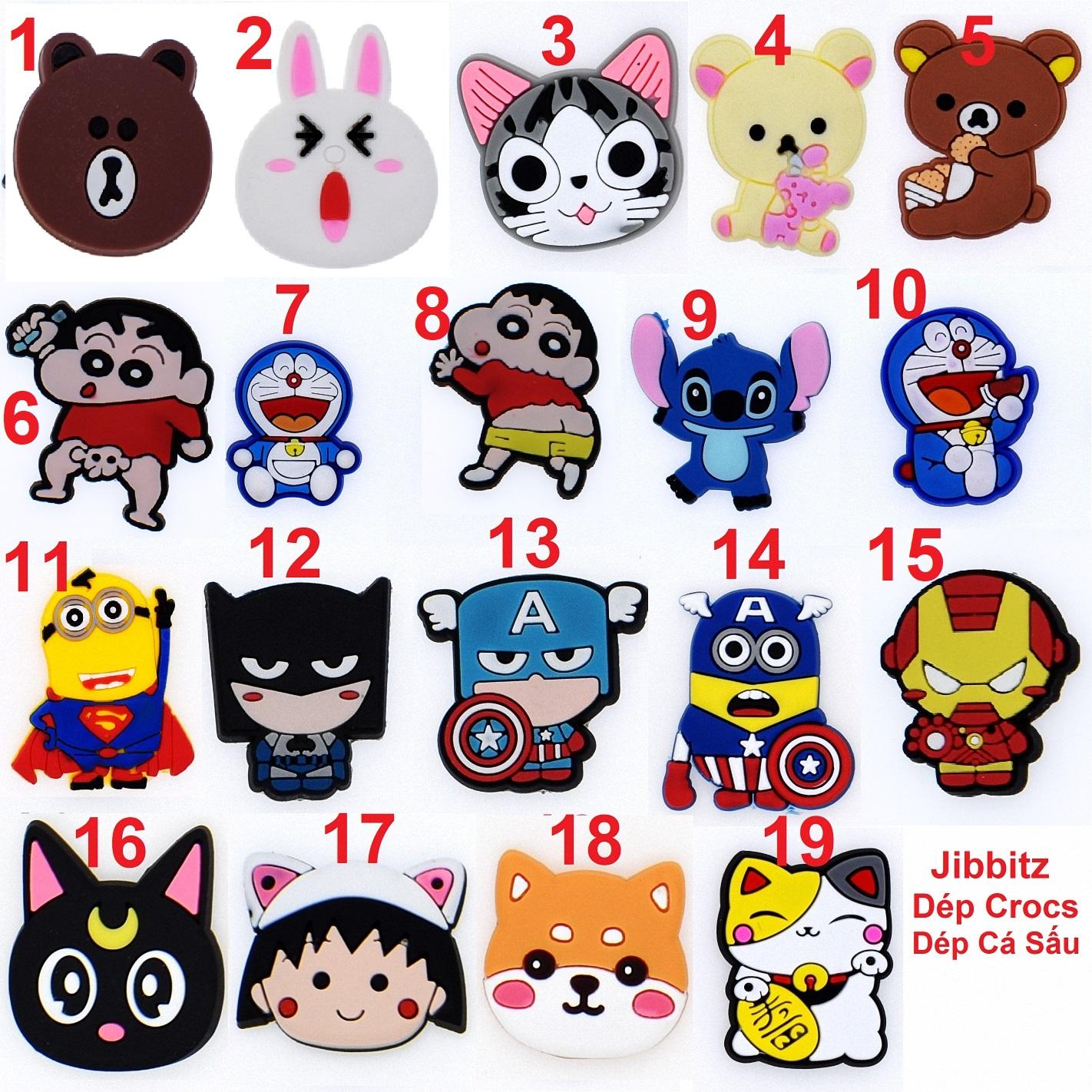 Jibbitz Gắn Dép Cross, Dép Cá Sấu