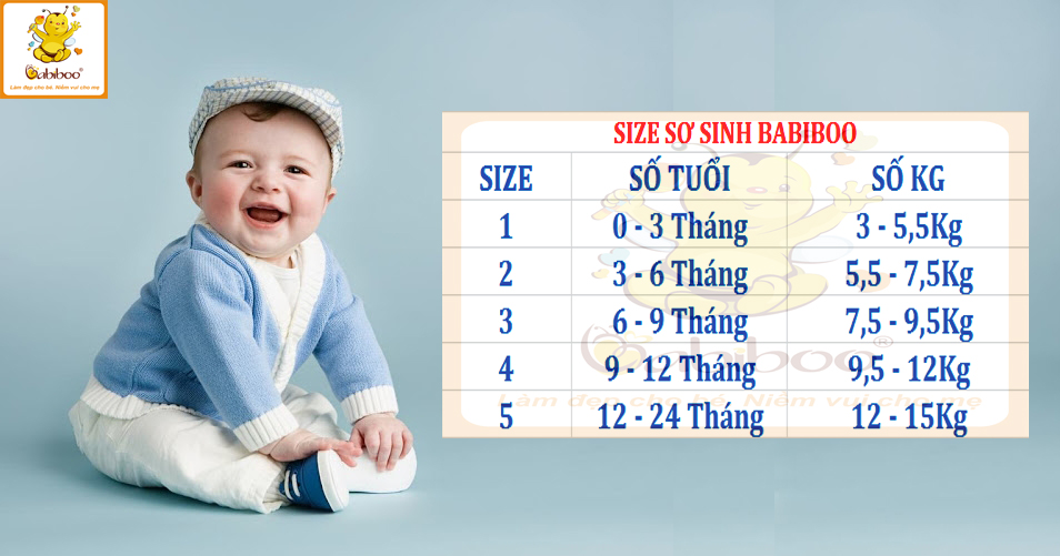Combo 5 chiếc quần sơ sinh dài mặc tã màu trắng cho bé Babiboo BB33
