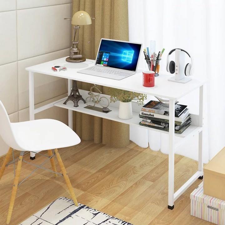 Bàn làm việc đa năng cao cấp, có kệ sách, sản phẩm dể dàng lắp ghép, mặt bàn rộng, chân bàn chắc chắn, bảo hành Toàn Quốc