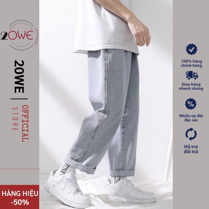 Quần jean nam baggy ống suông rộng TR01 chất vải jeans bò cao cấp hottrend 2023 20we