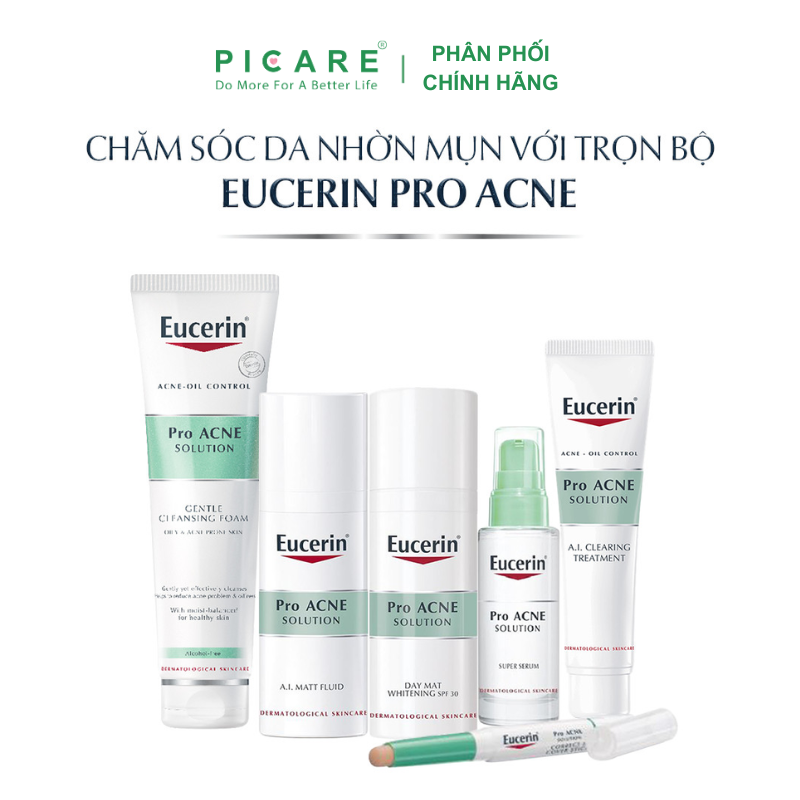 Facial Cleanser foam for acne skin Eucerin pro solution acne Gentle Cleansing Foam 50ml