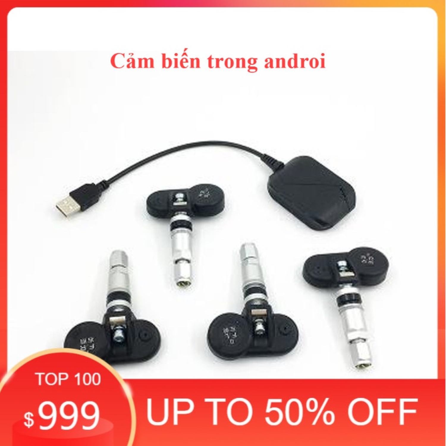 Tpms tích hợp Android Cảm biến áp suất lốp tích hợp màn hình Android van gắn trong van gắn ngoài