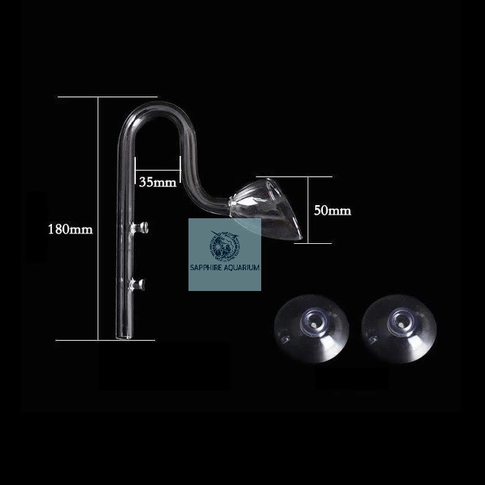 In/Out Thủy Tinh Kèm Lọc Váng - Ø12mm