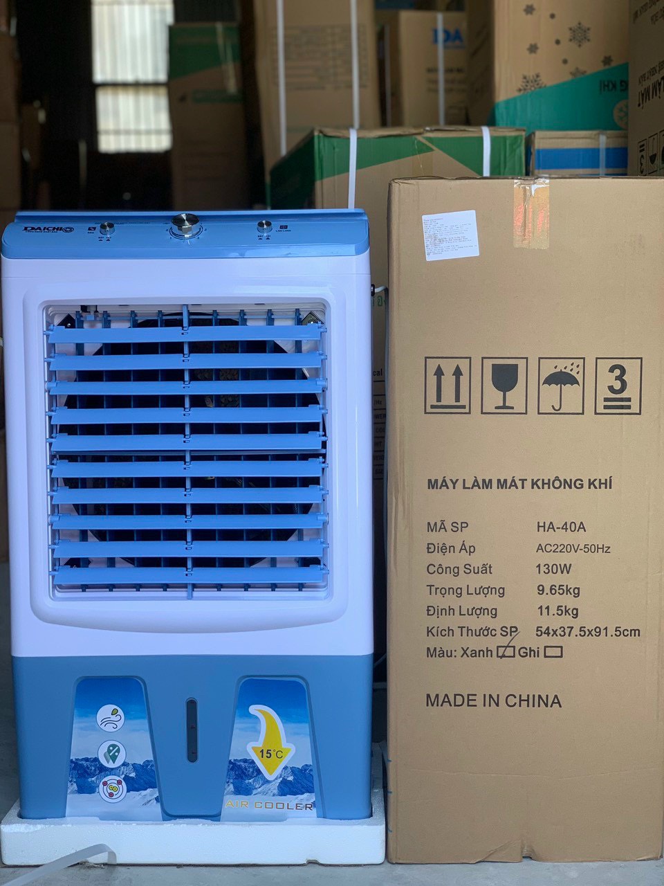 (Động cơ đồng bơm tự ngắt) Quạt điều hòa GD-40/YH4800-Máy...
