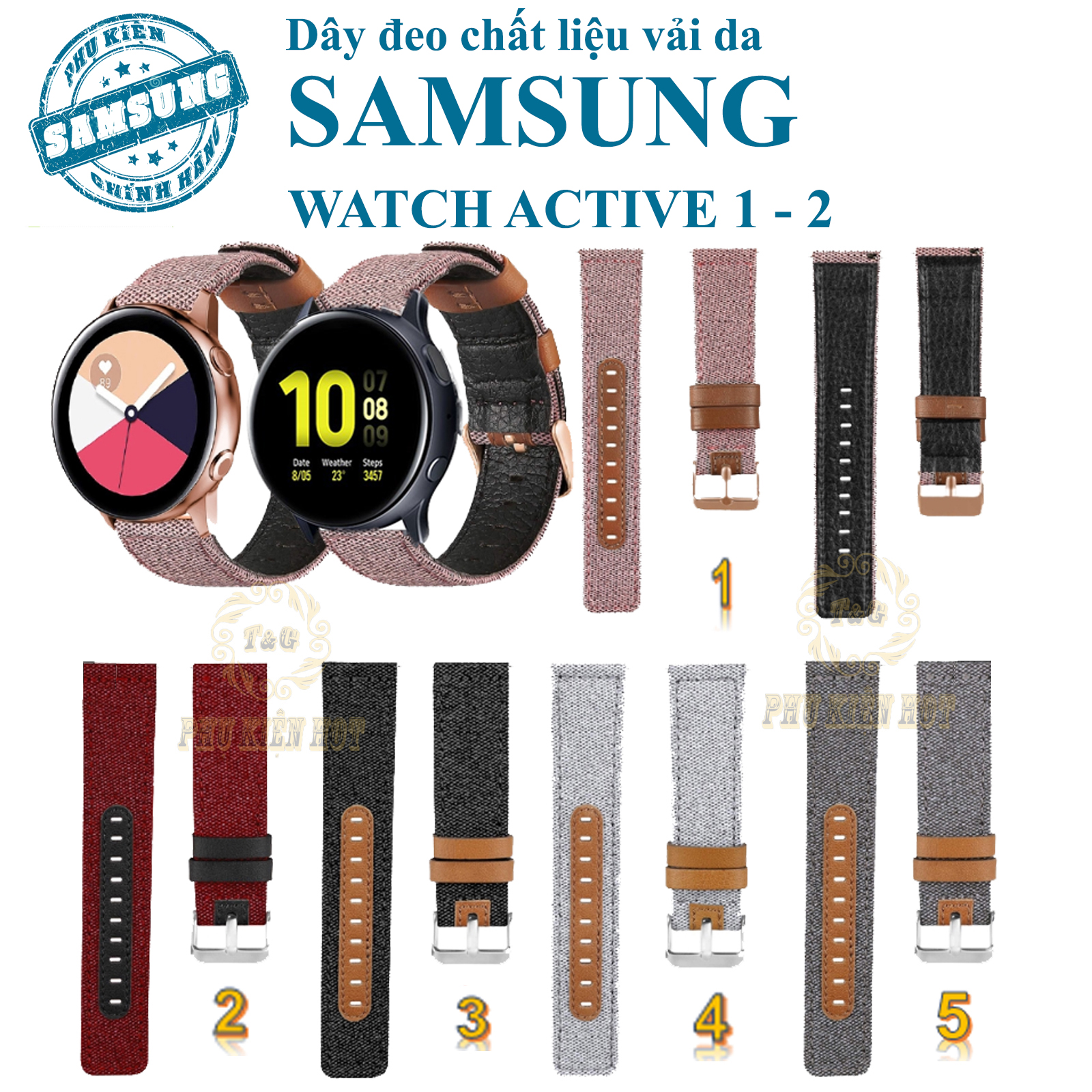 Galaxy Watch Active 2 Dây đeo vải da cho Samsung Galaxy Watch Active 2
