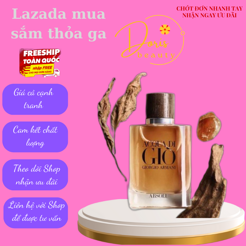 [GIÁ SỈ] [HÀNG HOT] Nước hoa nam G.IÒ vàng 100ml