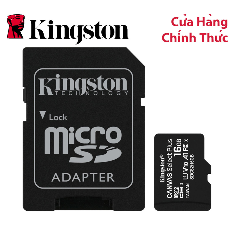 Thẻ nhớ MicroSDHC Kingston Canvas Select Plus 16GB Class 10 U1 (SDCS2/16GB)