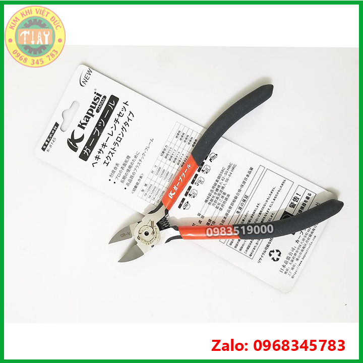 Kìm cắt mỏ nghiêng Kapusi cao cấp 6"x150mm