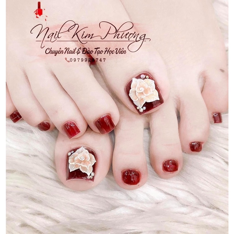 [NNails] hoa ẩn móng chân