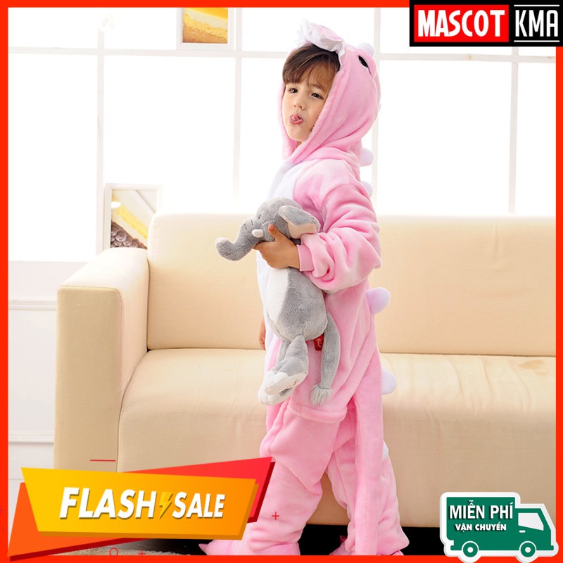 [Giảm 30k - Freeship] BỘ ĐỒ THÚ KHỦNG LONG HỒNG CAO CẤP TRẺ EM