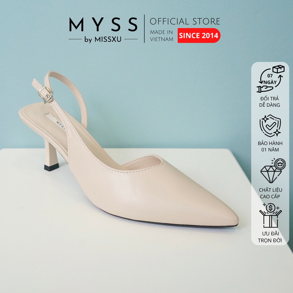Giày nữ mũi nhọn khoét eo 5cm thời trang MYSS - CG163