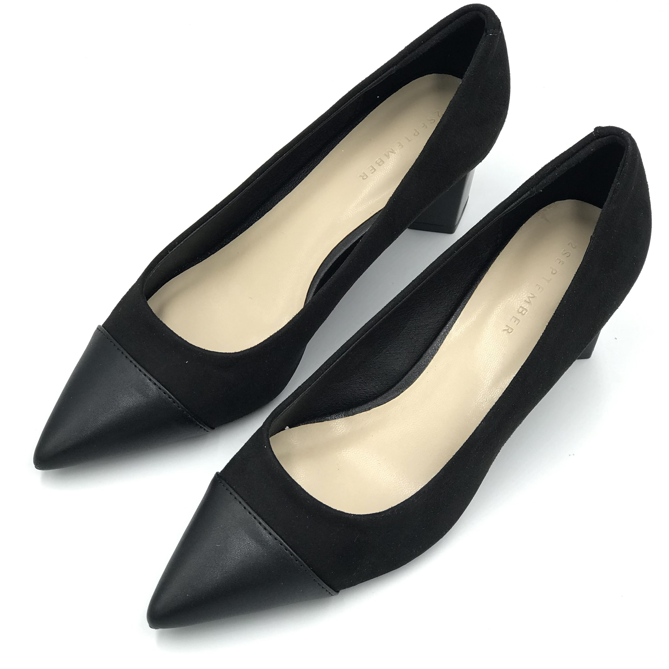 Giày cao gót 5cm mũi nhọn 2September Lily Black