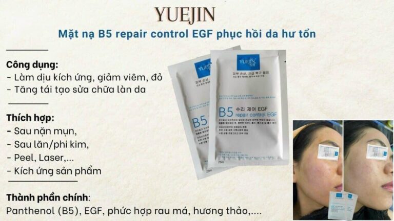 Mặt nạ Yuejin B5 Repair Control EGF Mask-1 Miếng