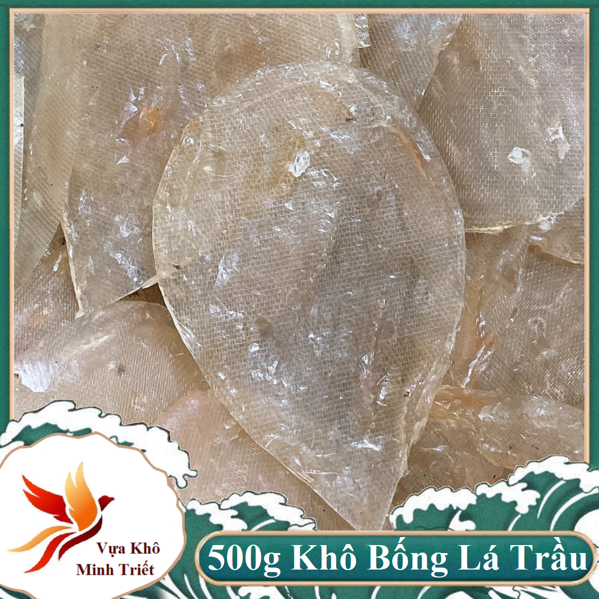 Miếng khô bống lá trầu trong thịt cá ngon tự nhiên - vựa khô minh triết