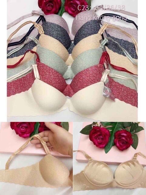 (C23 áo lót đúc su dày 4cm siêu nâng ngực