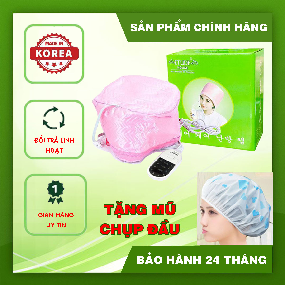 Mũ Hấp Tóc Cá Nhân Cao Cấp E.tude House Hàn Quốc