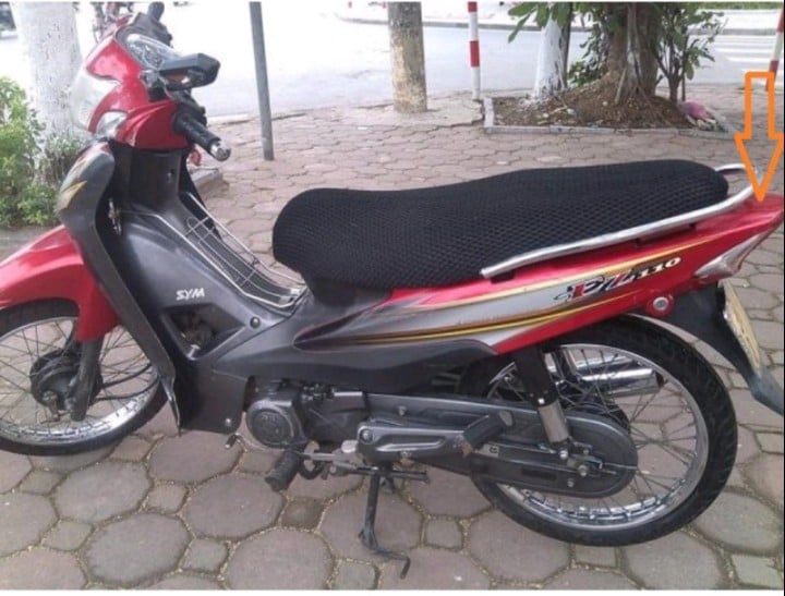 tem rời EZ 110 đỏ xám
