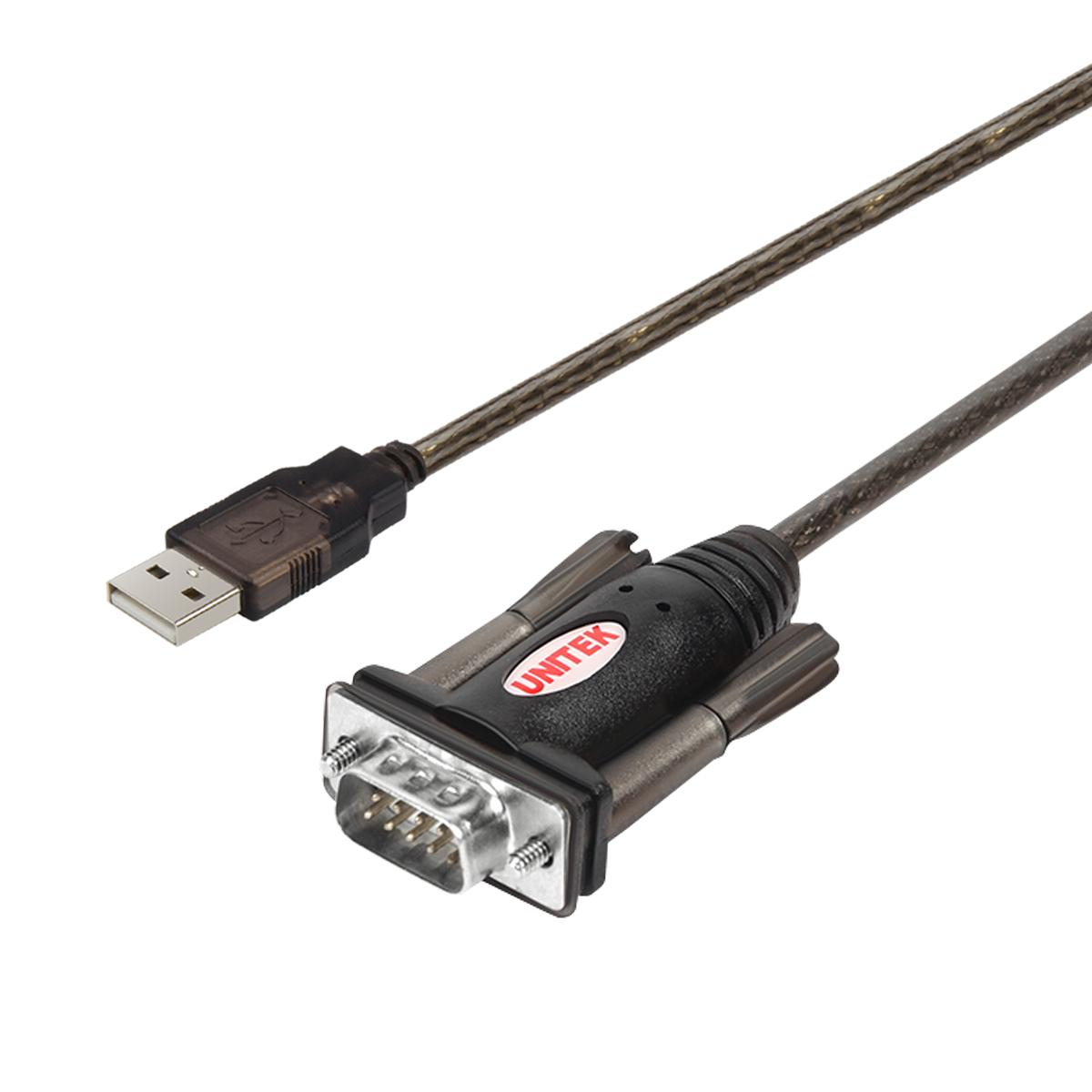 Cáp chuyển đổi USB sang RS232 (cổng COM 9 chân) Unitek Y-105