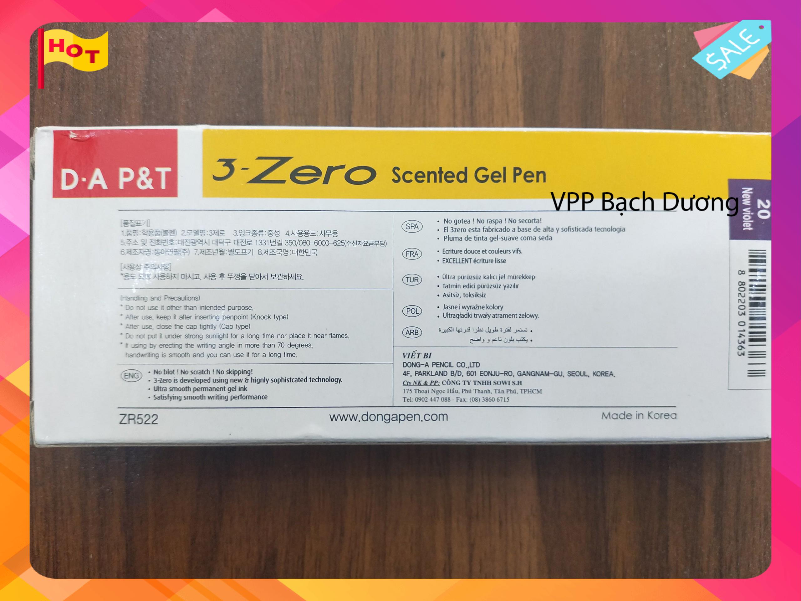 Bút Zero - Bút Nước Hàn Quốc - hộp/12 cây