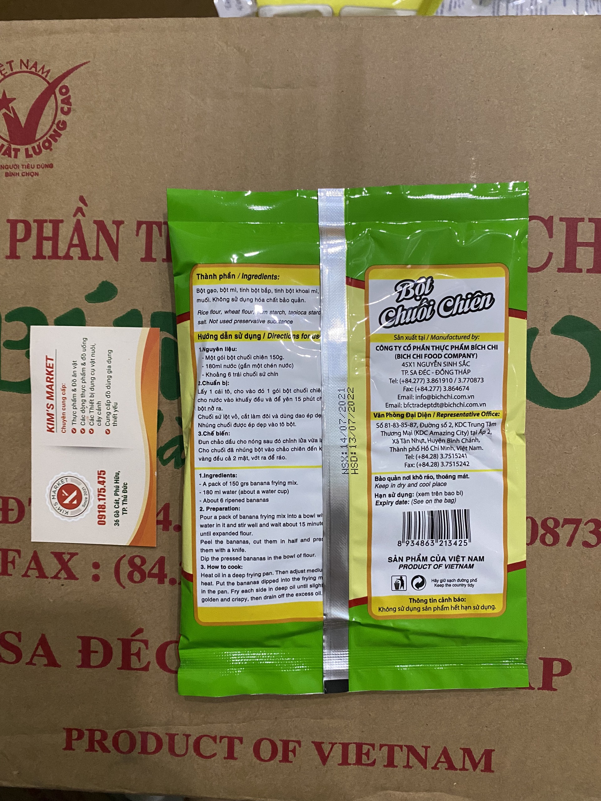 BỘT CHUỐI CHIÊN 150GR BÍCH CHI