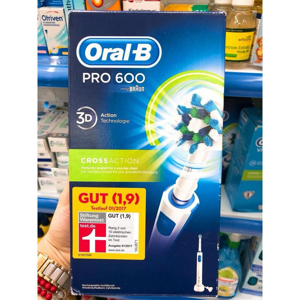 ( Hàng Đức )BÀN CHẢI SẠC ĐIỆN ORAL- B PRO600