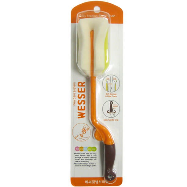 (FREESHIP ĐẾN 50k) (Made in Vietnam) Dụng cụ vệ sinh cọ rửa bình sữa 360 độ Wesser (Công nghệ Hàn Quốc) NAM2